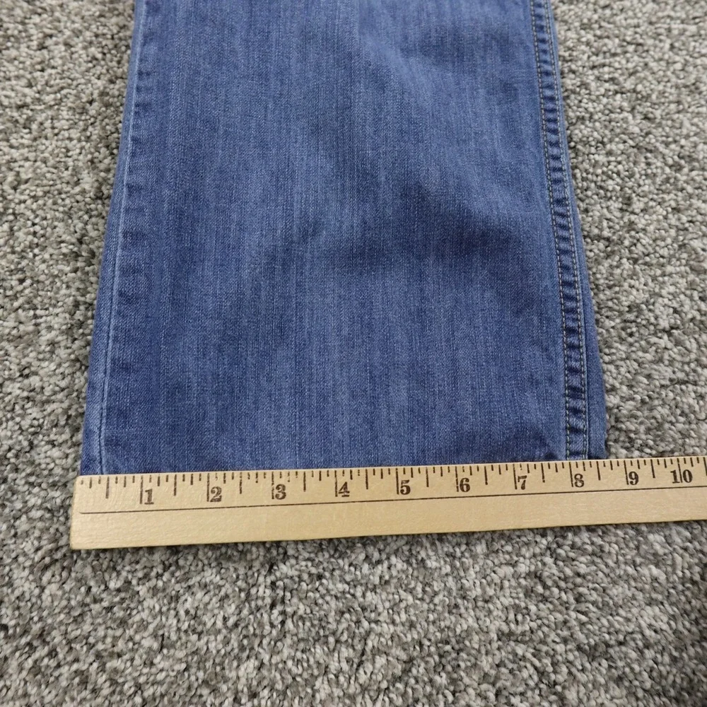 Levis Jeans Mens 36X32 Dark Blue Denim Pants‎ 514 Slim Straight Faded Whiskered